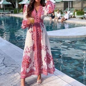 Zimmermann bells paisley long dress